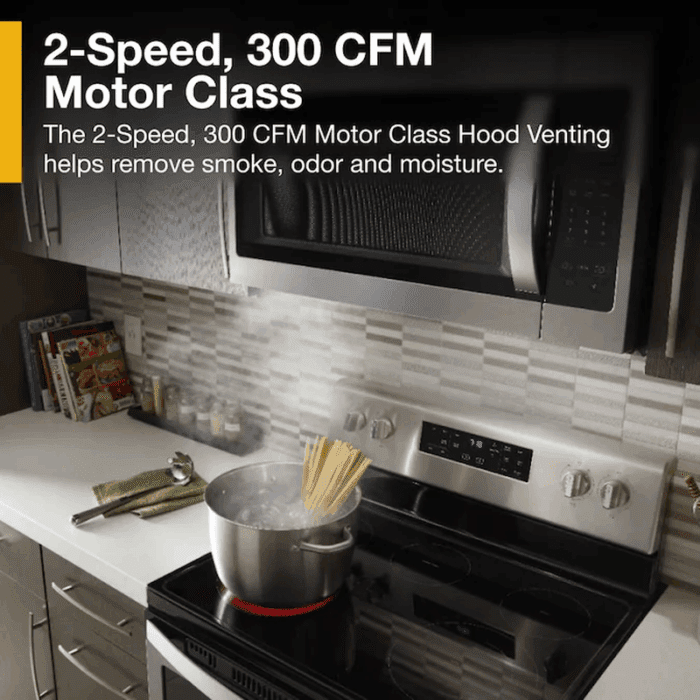 1.7-Cu Ft 29.94-In Over-The-Range Microwave ( Fingerprint Resistant Stainless Steel ) - Image 7