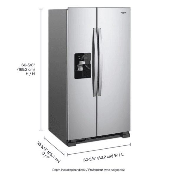 in Door Can Caddy 21.4-Cu Ft Side-By-Side Refrigerator with Ice Maker ,Water and Ice Dispenser ( Fingerprint Resistant Stainless Steel ) - Image 4
