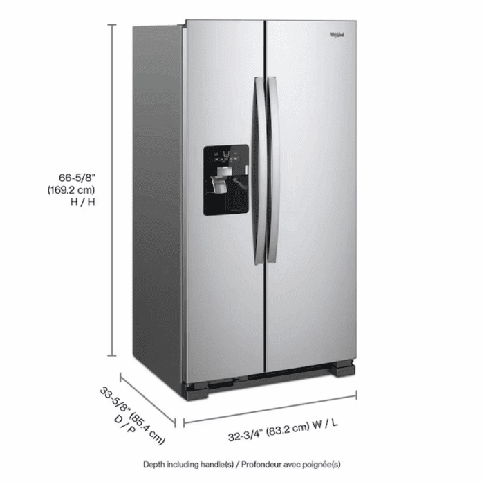 in Door Can Caddy 21.4-Cu Ft Side-By-Side Refrigerator with Ice Maker ,Water and Ice Dispenser ( Fingerprint Resistant Stainless Steel ) - Image 4