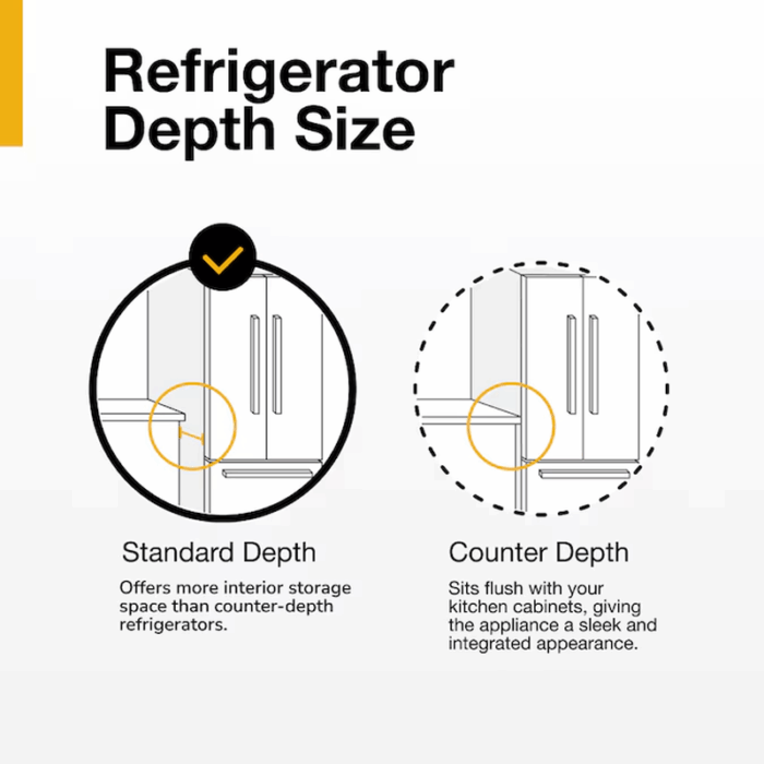 24.6-Cu Ft Side-By-Side Refrigerator with Ice Maker ,Water and Ice Dispenser ( Fingerprint Resistant Stainless Steel ) - Image 14