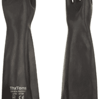 Heavy Duty Latex Gloves, Resist Strong Acid, Alkali and Oil, 22", 1 Pair