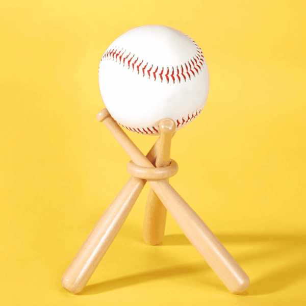 Baseball Stand Holders Balls Display Bat Wooden Stand Holder Display Centerpieces Tables for Baseball Sports Lover - Image 4