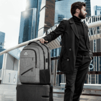 Travel Laptop Backpack, 17 Inch Business Flight Approved Carry on Backpack, TSA Large Computer Bag for Men Women with USB Port and Trolley Sleeve, College School Tactical Book Bag, Grey - Image 7