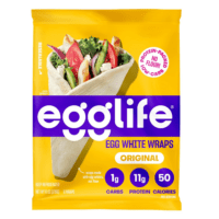 Original Egg White Wraps - (6 Count) - Refrigerated, Flourless, Gluten Free Wraps - Low Carb Tortilla Alternative