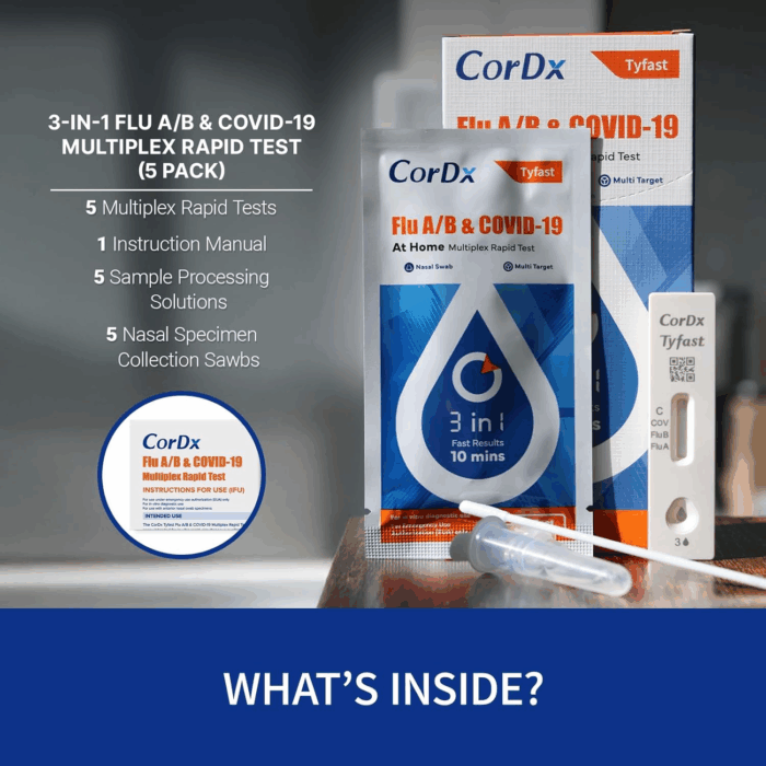 Tyfast 10 Mins Flu A/B & Covid 19 Multiplex Rapid Test, Results in 10 Minutes—Precision Skip the 15 Wait, FDA Authorized, at Home 3 in 1 Combo Kit, 5 Tests, Use-Friendly & No Discomfort - Image 8