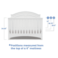 Perry 6-In-1 Convertible Crib - Greenguard Gold Certified, Bianca White - Image 6