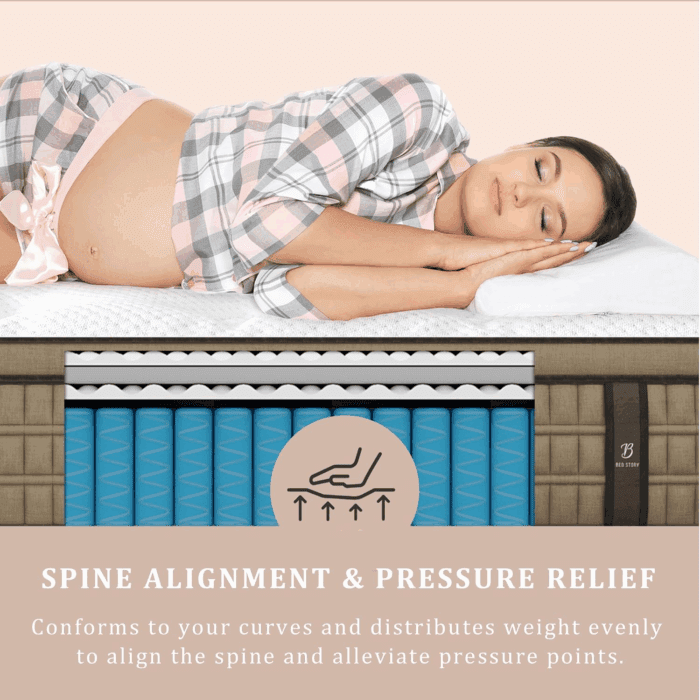 Firm Queen Mattress 12 Inch - Pain-Relieving Hybrid Mattress for Extra Lumbar & Hip Support - 365-Night Trial - Motion-Isolation Bed in a Box - Fiberglass-Free, Certipur-Us Certified - Image 4