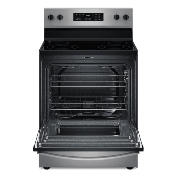 Flexible Cooktop 30-In Glass Top 4 Burners 5.3-Cu Ft Freestanding Electric Range ( Stainless Steel ) - Image 2