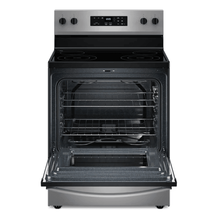 Flexible Cooktop 30-In Glass Top 4 Burners 5.3-Cu Ft Freestanding Electric Range ( Stainless Steel ) - Image 2