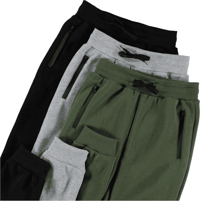 3Pk Boys Sweatpants Fleece Athletic Workout Kids Clothes Boys Joggers with Zipper Pocket and Drawstring Size 4-20 - Image 2