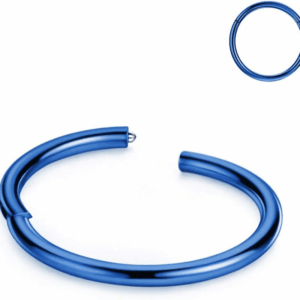 Men Women 316L Surgical Steel Hinged Nose Rings Hoop for Nostril Septum Cartilage Helix Daith Tragus Rook Conch Lip Ear Lobe Piercings