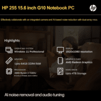 255 G10 Laptop for Home or Work, 16GB RAM, 1TB SSD, 15.6" Full HD, Ryzen 3 7330U (Beat Intel I5-1135G7), HDMI, USB-C, Windows 11 Pro, Business and Fun Ready - Image 2