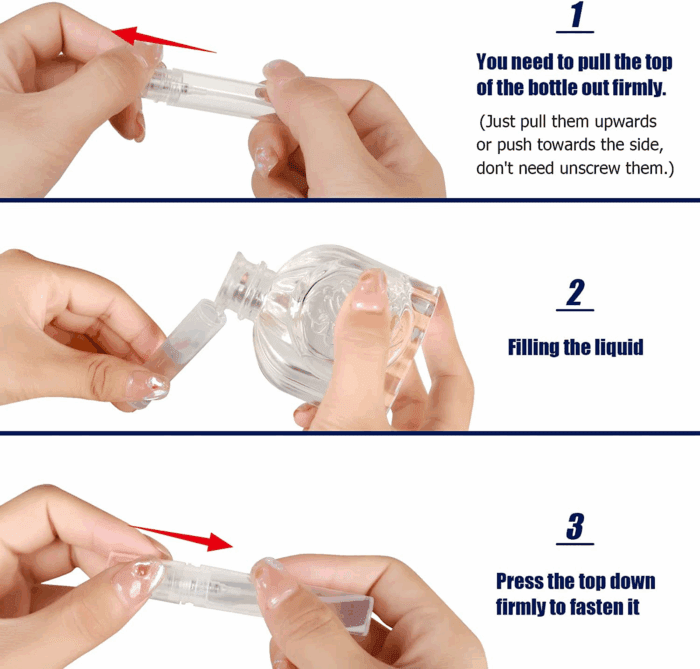 Mini Spray Bottle, 10 Pack 5Ml Mini Plastic Spray Bottle Empty, Fine Mist Refillable Mini Perfume Bottle, Perfume Atomizer, Small Sample Containers, Plastic Portable Travel Bottle, Clear - Image 3