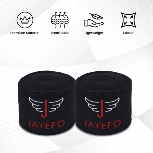 Sports Hand Wraps 180 Inches Inner Boxing Gloves Martial Arts Wraps for Men & Women Boxing MMA Kickboxing Muay Thai - Pair - Image 4