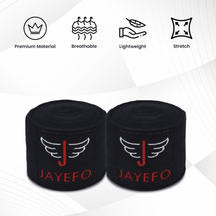 Sports Hand Wraps 180 Inches Inner Boxing Gloves Martial Arts Wraps for Men & Women Boxing MMA Kickboxing Muay Thai - Pair - Image 4