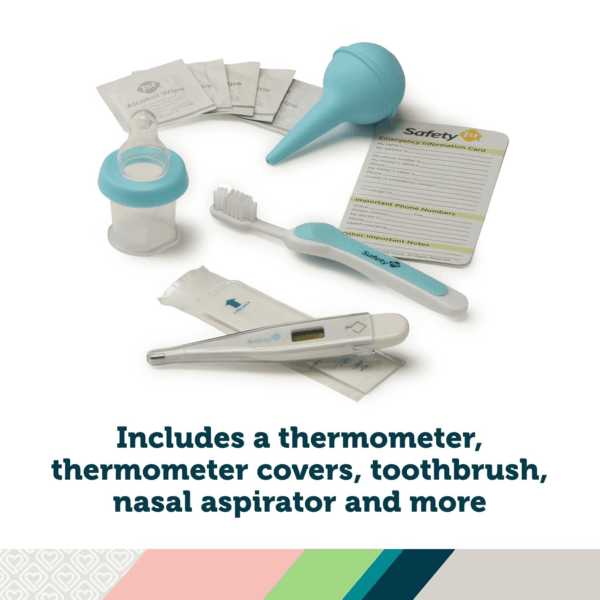 Deluxe Baby Healthcare and Grooming Kit, Arctic Blue, Newborn Baby Essentials, One Size, 25 Pieces - Image 3