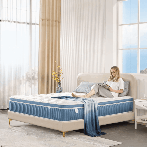 Full Mattress, 12 Inch Hybrid Mattress in a Box, Gel Memory Foam Mattress, Individually Wrapped Pocket Coils Innerspring Mattress, Support & Pressure Relief, Medium Firm Feel - Image 6