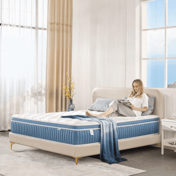 Full Mattress, 12 Inch Hybrid Mattress in a Box, Gel Memory Foam Mattress, Individually Wrapped Pocket Coils Innerspring Mattress, Support & Pressure Relief, Medium Firm Feel - Image 6