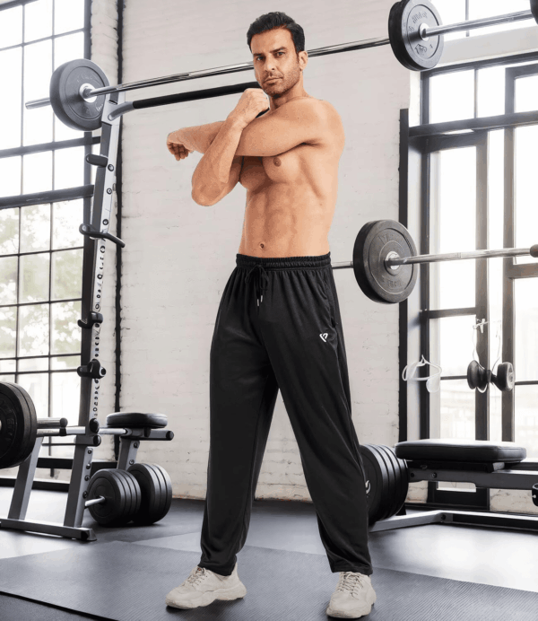 5 Pack Mens Sweatpants Open Bottom Joggers for Men with Zip Pockets Loose Fit Mesh Athletic Pants for Running,Casual - Image 5