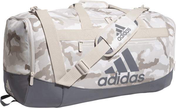 Unisex Defender 4.0 Gym Duffel Bag for Men and Women, Camouflage Wonder Beige/Onix Grey, Medium (66L)