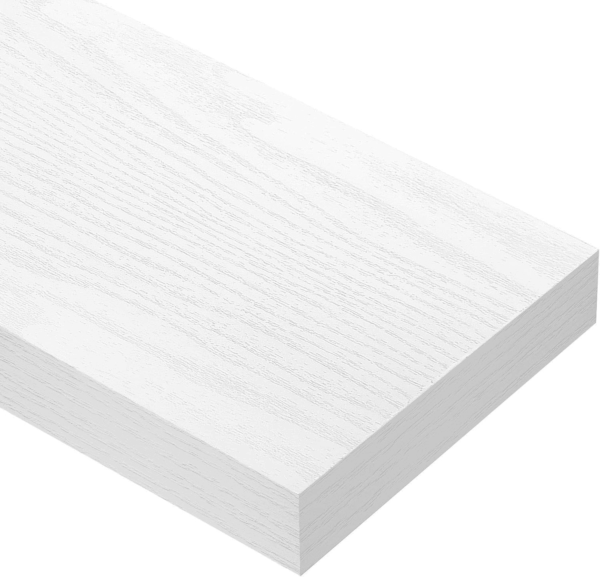 Floating Shelves for Wall Bathroom Shelf Bedroom Kitchen Living Room Hanging Book Shelves Small Farmhouse Decor 16 Inch Set of 3, White (015-W3) - Image 7