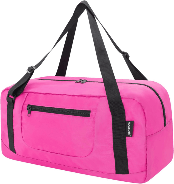 Foldable Travel Duffel Bag for Women & Men Luggage Great for Gym - Fuchsia