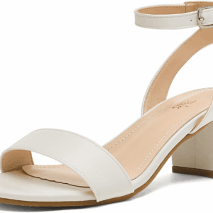 Women'S Open Toe Ankle Strap Low Block Chunky Heels Sandals Party Dress Pumps Shoes