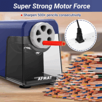 Electric Pencil Sharpener Heavy Duty, 6 Holes, Auto Stop Pencil Sharpener for Artists, Classroom Electric Sharpener for 6-11Mm Pencils, 7000 Sharpening Times, Do Not Eat up Colored Pencils - Image 5