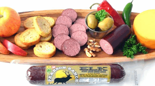 PEARSON RANCH Wild Game Meat Summer Sausage Variety Pack of 5 Elk, Buffalo Wild Boar, & Fender Blend (Rabbit, Alligator, Venison, Elk, Buffalo) Exotic Meat Summer Sausage Sampler, Gluten-Free Exotic Sausage - Image 7