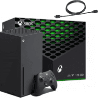 Xbox Series X 1TB Gaming Console Console + 1 Wireless Controller - Backward Compatible with Thousands of Games, Fine-Tuned Performance, True 4K Gaming, up to 120 FPS - Hdmi_Cable
