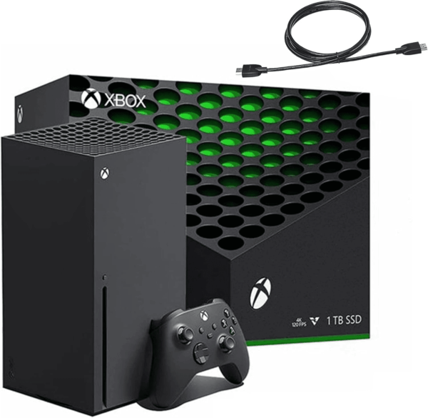 Xbox Series X 1TB Gaming Console Console + 1 Wireless Controller - Backward Compatible with Thousands of Games, Fine-Tuned Performance, True 4K Gaming, up to 120 FPS - Hdmi_Cable