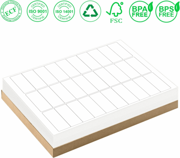 1" X 2-5/8" Address Labels 900 Labels Sticker Paper for Laser/Ink Jet Printer Mailing Labels 8.5"×11" White 30 per Sheet - Image 7