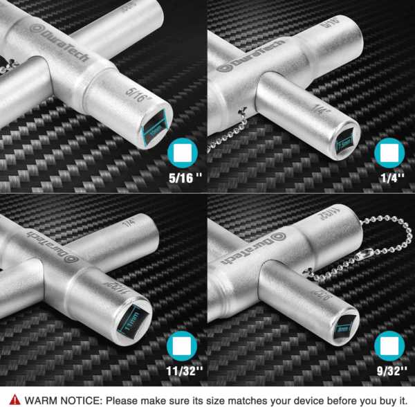 3-In-1 Plumber Wrench & 4 Way Sillcock Key, 2-Pack, for Valve, Faucet Nuts, and Spigots - Image 4
