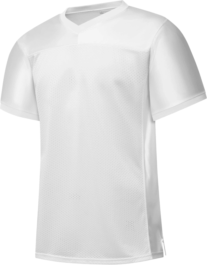 Blank Football Jersey Mesh Athletic Football Shirt Practice Sports Uniform