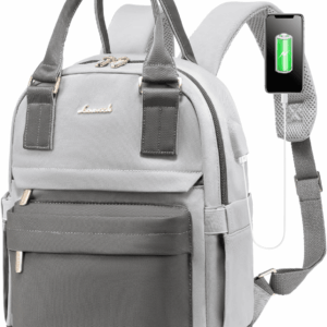 Mini Backpack for Women Stylish Waterproof Backpack Purse with USB Port, Cute Bookbag for College School Travel