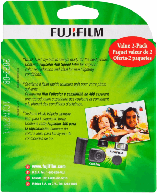 Quicksnap Flash 400 One-Time-Use Camera - 2 Pack - Image 6