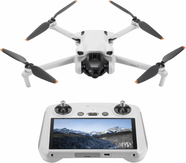 Mini 3 ( RC), Lightweight 3X Mechanical Gimbal Drones with Camera for Adults 4K, 38-Min Flight Time, up to 32800Ft (10Km) Video Transmission, Vertical Shooting, GPS Auto Return Integrated