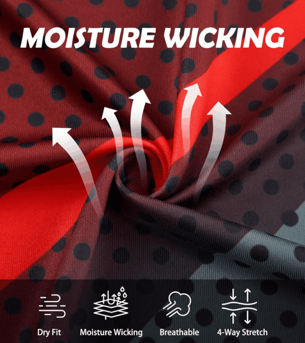 Mens Golf Shirt Dry Fit Athletic Polo Shirts Moisture Wicking Performance 3D Print Short Sleeve - Image 6