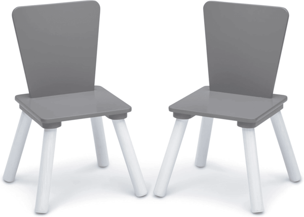 4-Piece Toddler Playroom Set, Grey/White - Image 6