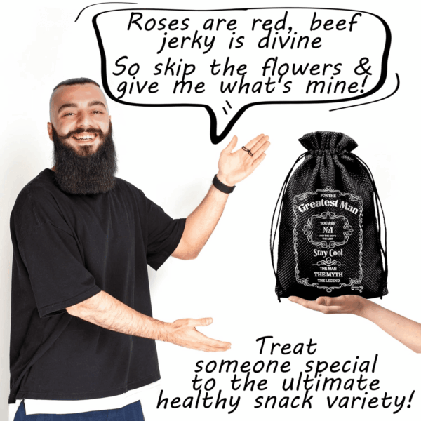 Beef Jerky Gift Baskets for Men - Dad Gifts, Birthday Gifts for Men Who Have Everything with Beef Jerky Variety Pack - Mens Gifts, Dad Birthday Gift, Care Package for Men, Husband Birthday Gift By - Image 6