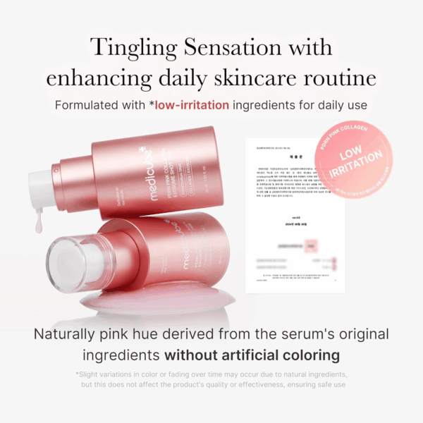 PDRN Pink Collagen Exosome Shot Serum 7,500 PPM | Liquid Skin Booster | Exosome, Salmon DNA PDRN, Spicules | Uneven Skin Tone, Pore Care, Skin Texture | Korean Skin Care 1.01 Fl.Oz - Image 4