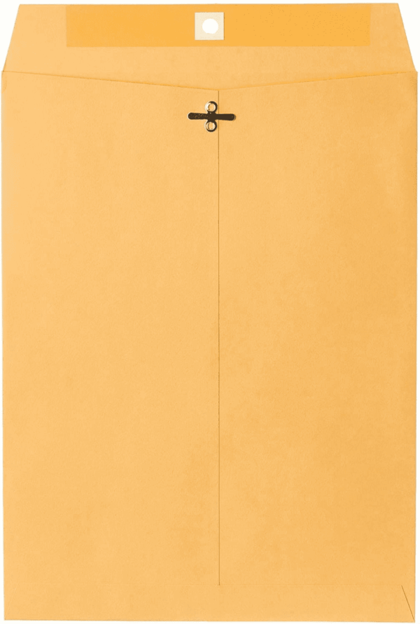 Mailing Envelopes, Clasp Closure, 9" X 12", All-Purpose 24-Lb Paper, Brown Kraft Material, 20 per Box (76020) - Image 3