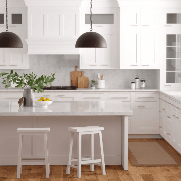Solid Wood Saddle-Seat Counter Height Kitchen Island Barstool, 24 Inch Height, White - Set of 2 - Image 2