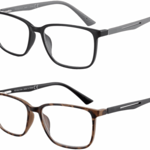 Blue Light Reading Glasses for Men，Sport Square Frame Readers, anti Glare Computer Glasses