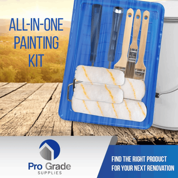 - Paint Roller Set, Paint Brush, Paint Tray - 10 Piece Set - Roller Paint Brush - Wall Painting Roller Naps for Professional or Home Owners - All Paints and Stains. - Image 3