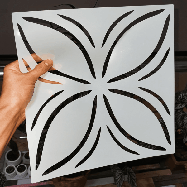 2 Pcs 12" X 12" Tile Stencil Painting Stencil for Walls and Floors - Reusable - Stencils for Painting - Stencil for Home Decor (Design-6) - Image 4