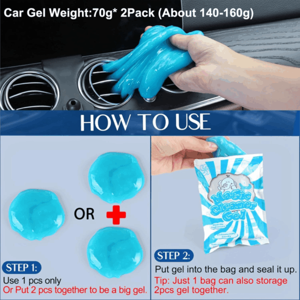 Car Interior Duster Detail Brush Cleaning Gel Kit, Soft Dash Vent Dusting Slime Putty Detailing Brushes Accessories Essentials Supplies Tools for Auto,Truck,Suv,Rv - Image 6