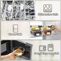 1000 Pcs Blank Removable Freezer Labels Water Oil Resistant for Food Containers Jars Pantry Organization (Each Measures 1” X 2”) - Image 5