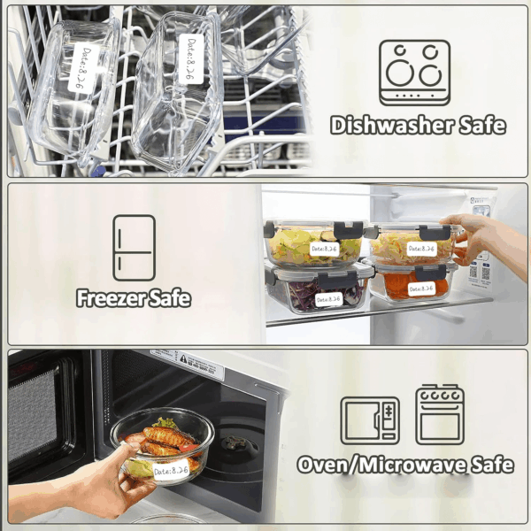 1000 Pcs Blank Removable Freezer Labels Water Oil Resistant for Food Containers Jars Pantry Organization (Each Measures 1” X 2”) - Image 5