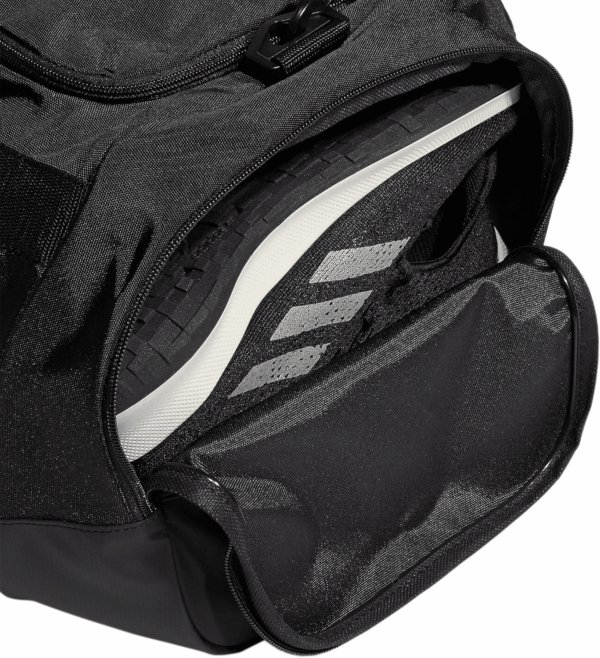 Unisex Defender 4.0 Gym Duffel Bag for Men and Women, Black/Silver Metallic, Small (38L) - Image 9